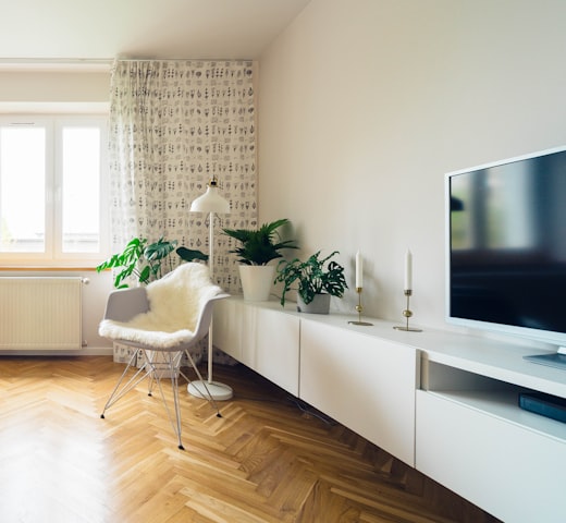 Living room with TV